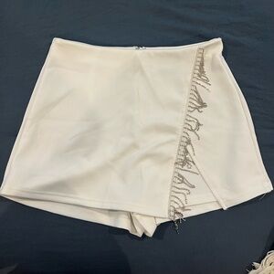 White Skort with Bling